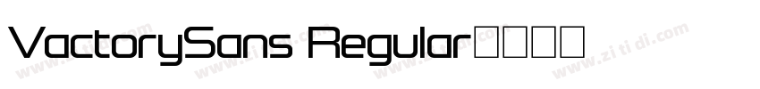 VactorySans Regular字体转换